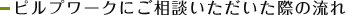ピルプワークにご相談いただいた際の流れ