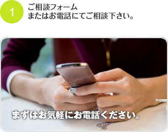 ご相談フォームまたはお電話にてご相談下さい。